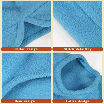Sleeveless Pullover Fleece Vest for Small Dogs: Cozy Polyester Dog Jacket, Tank Top Sweater with Leash Ring and Armholes, Crisp, Warm, and Easy-to-Wear Design for Everyday Comfort Black M
