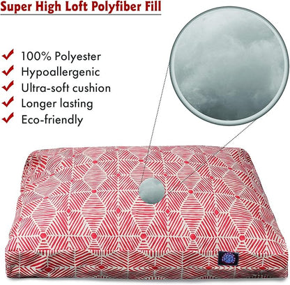 Majestic Pet Charlie Salmon Large Rectangle Pet Bed