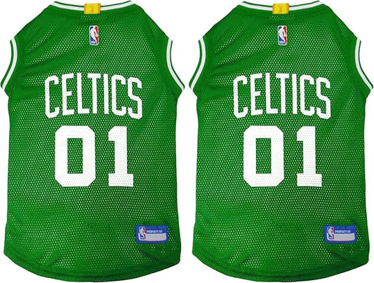 Pets First NBA Boston Celtics Dog Jersey, X-Large - Tank Top Basketball Pet Jersey (Pack of 2)