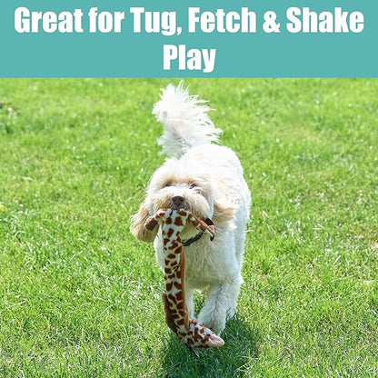 SPOT Skinneeez Giraffe 20 Inch Stuffing-Free Plush Squeaky Dog Toy – Long Interactive Chew Toy for Medium and Large Dogs – Mess-Free Play for Light & Moderate Chewers