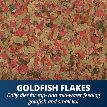 Tetra Goldfish Flakes, Nutritionally Balanced Diet For Aquarium Fish, Vitamin C Enriched Flakes, 4.52 lbs oz