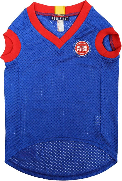 Pets First NBA DETROIT PISTONS DOG Jersey, X-Small - Tank Top Basketball Pet Jersey