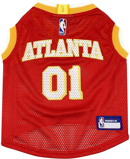 Pets First NBA Atlanta Hawks Dog Jersey, X-Small- Tank Top Basketball Pet Jersey