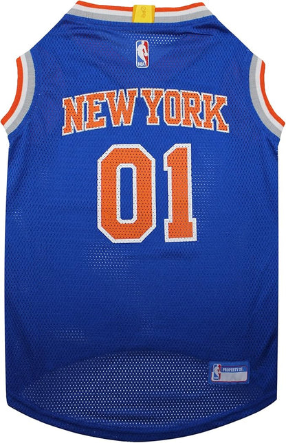 Pets First NBA NEW YORK KNICKS DOG Jersey, Small - Tank Top Basketball Pet Jersey