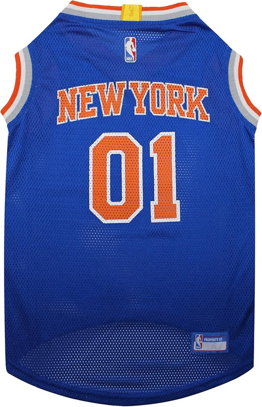 Pets First NBA NEW YORK KNICKS DOG Jersey, Small - Tank Top Basketball Pet Jersey
