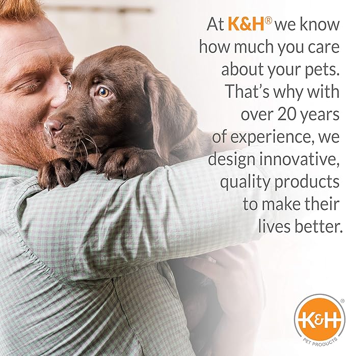 K&H Pet Products Self-Warming Dog Crate Pad, Medium Self Heated Dog & Cat Bed Mat, Portable, Machine Washable, No Electric Needed, Adjustable Fit, Non-Slip Bottom - Medium 31 X 21in Gray