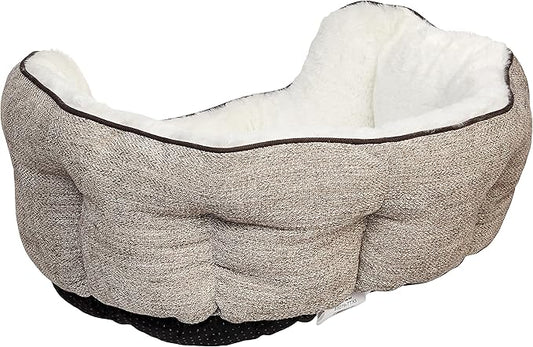 MidWest Homes for Pets QuietTime Deluxe Tulip Nesting Pet Bed, Russet/Tan, Small