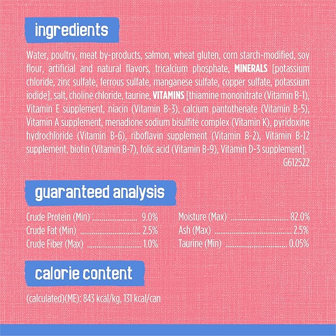 Friskies Purina Shreds with Salmon in Sauce Wet Cat Food - (Pack of 48) 5.5 oz. Cans