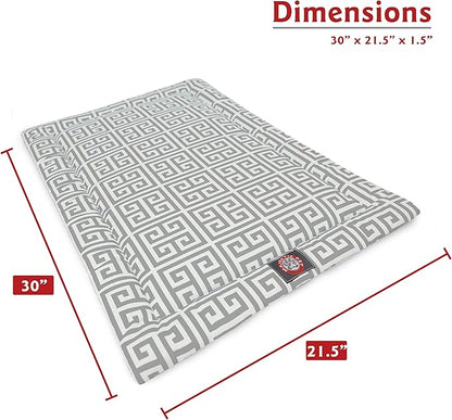 30" Towers Gray Crate Dog Bed Mat By Majestic Pet Products