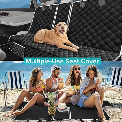 Dog Car Seat Cover Compatible with Tesla Model 3 Model Y 2017-2026 Back Seat Accessories Highlander Juniper, Waterproof Pet Bench Backseat Covers with Non-Slip Backing 5/7 Seater