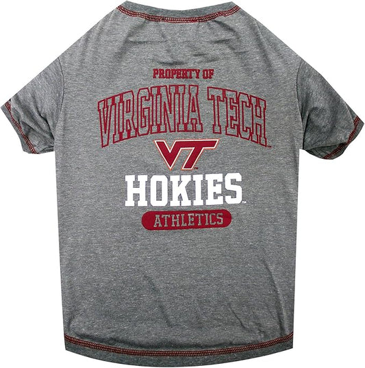 Pets First Collegiate VIRGINIA TECH HOKIES Dog T-Shirt, X-Small. - Licensed Shirt for Pets Team Colored with Team Logos.- Premium Stretchable Materials for the Comfrot of your Dog & Cat.