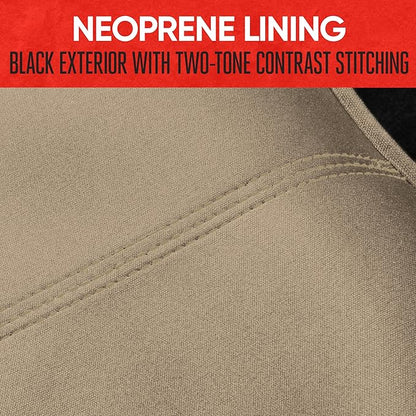 Motor Trend SpillGuard Waterproof Rear Bench Car Seat Cover, Black Stitching – Split Bench Rear Seat Protector with Neoprene Padding, Back Seat Cover for Kids & Dogs, Car Interior Covers