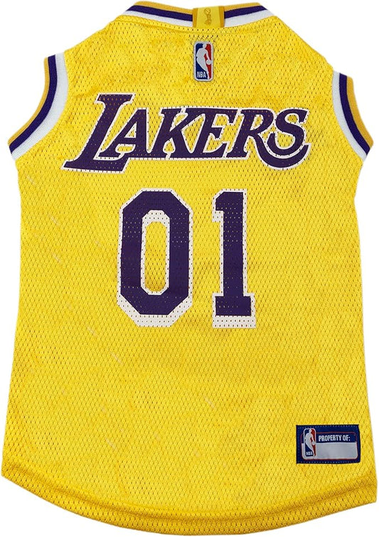 NBA LOS ANGELES LAKERS DOG Jersey, Small - Tank Top Basketball Pet Jersey