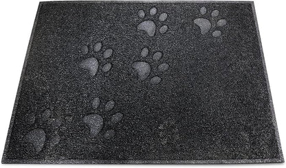 Andalus Medium Cat Litter Mat, Pack of 1 - Waterproof, Non-Slip & Easy to Clean Cat Litter Box Mat for Extra Efficient Pet Litter-Trapping, Black (23.5” X 15.75”)
