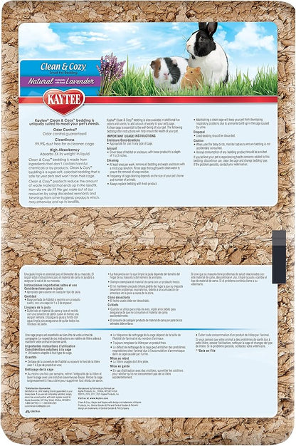 Kaytee Clean & Cozy Natural Bedding with Lavender 49.2 Liters