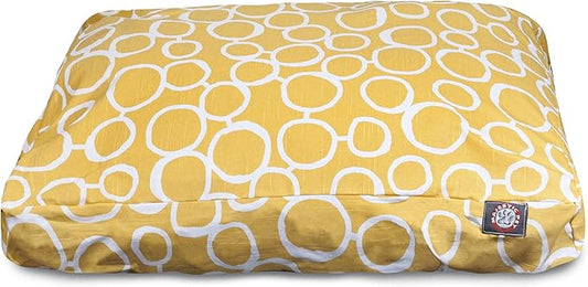Majestic Pet Fusion Yellow Medium Rectangle Pet Bed