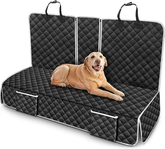 Dog Car Seat Cover Compatible with Tesla Model 3 Model Y 2017-2026 Back Seat Accessories Highlander Juniper, Waterproof Pet Bench Backseat Covers with Non-Slip Backing 5/7 Seater