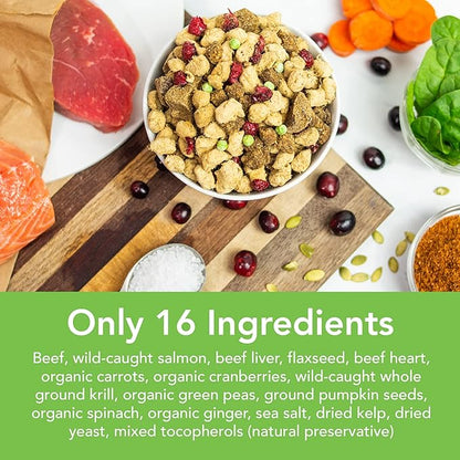 Simple Food Project - Beef & Salmon Recipe - Freeze Dried Raw Food for Dogs - 96oz