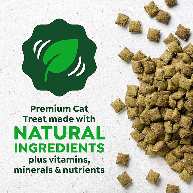 Greenies Cat Treats, Feline Smartbites, Skin & Fur Health, Crunchy and Soft Cat Treats, Salmon Flavor, 2.1 oz. Pack