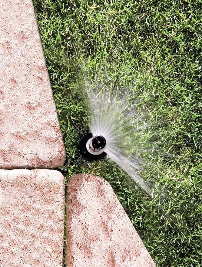 Rain Bird 1802HV15PR Pressure Regulating (PRS) High Efficiency Professional Pop-Up Sprinkler, Adjustable 0° - 360° Pattern, 8' - 15' Spray Distance, 2" Pop-up Height