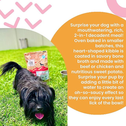 I AND LOVE AND YOU Baked and Saucy Dry Dog Food - Lamb + Sweet Potato - Prebiotic + Probiotic, Real Meat, Grain Free, No Fillers, 21lb Bag
