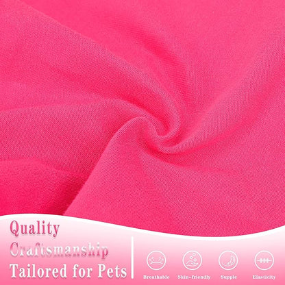 Cotton Dog Shirt with 'Little Miss Adorable' Corgi Head Print, Soft & Breathable Pet Apparel for Small, Medium, and Large Dogs, All-Season Sleeveless Vest, Cute and Comfortable Dog Outfit.Pink L
