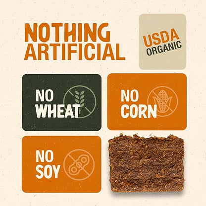 Heartland Antlers Organic Chicken Jerky Dog Treats – Soft Waffle-Style Chews for All Life Stages – Grain-Free, Low Fat, Made in USA, Upcycled Ingredients, 4oz