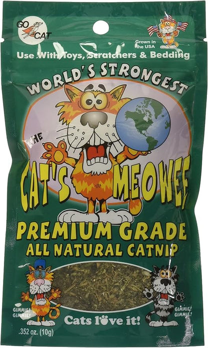 .352 Ounce The Cat's Meowee All Natural Premium Grade Cat Nip (Pack of 2)