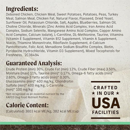Merrick Premium Grain Free Dry Senior Dog Food, Wholesome And Natural Kibble, Real Chicken And Sweet Potato - 4.0 lb. Bag