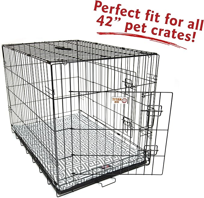 42" Towers Gray Crate Dog Bed Mat By Majestic Pet Products