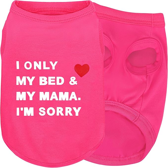 Stylish Cotton Dog Shirt with Print, Soft & Breathable, All-Season Comfort, Fits Most Breeds - Perfect Pet Apparel for Small, Medium, Large Dogs.Rosered&s