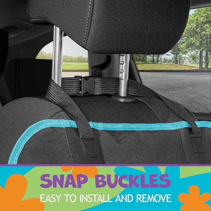Scooby Doo Dog Car Seat Cover for Front Seat – Dog Seat Protector with Storage Pocket, Heavy Duty Oxford Fabric with Non-Slip Stitching, Interior Covers for Auto Truck Van SUV