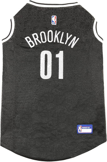 NBA PET Jersey Brooklyn NETS Basketball Dog Jersey, X-Small. Best Licensed Basketball Jersey for The Real Four-Legged Fan!