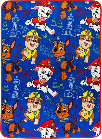Franco Kids Bedding Super Soft Plush Throw Blanket, 46 in x 60 in, Paw Patrol
