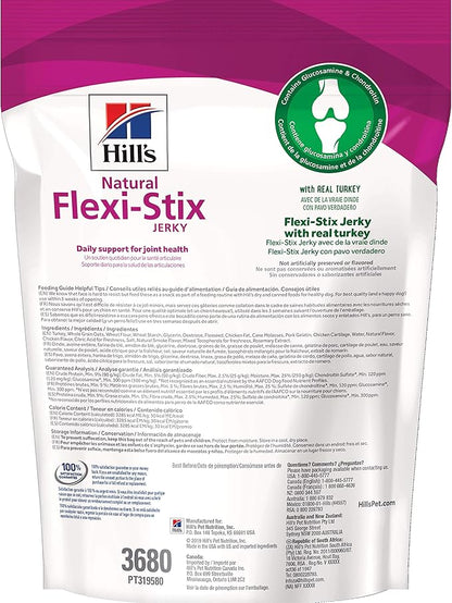 Hill's Natural Flexi-Stix Jerky,All Life Stages,Great Taste,Dog Treats,Turkey,7.1 oz Bag,(Pack of 2)
