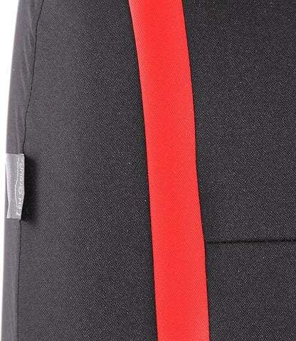 FH Group Car Seat Covers Rear Set Cloth - Car Seat Covers with Removable Headrest,Universal Fit,Automotive SeatCovers,Washable Car SeatCover for SUV,Sedan,Van Red