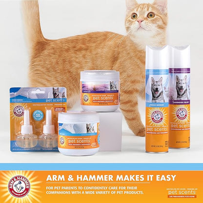 Arm & Hammer for Pets Pet Scents Solid Gel Deodorizer in Fresh Breeze Scent | Room Deodorizer Solution for Homes with Pets, Odor Removing Gel, 15 Ounces - 12 Pack