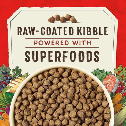 Stella & Chewy's SuperBlends Raw Coated Wholesome Grains Puppy Cage-Free Chicken & Wild-Caught Salmon Recipe with Superfoods, 21 lb. Bag