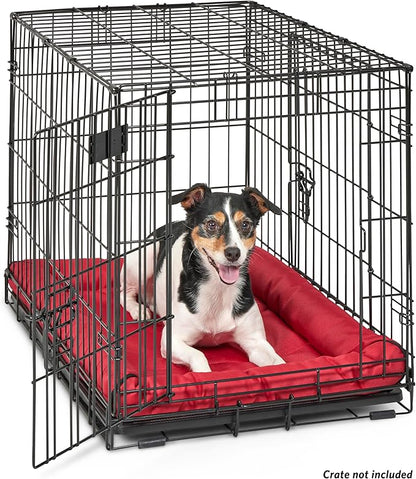 MidWest Homes for Pets Ultra-Rugged MAXX Dog Bed, Water Repellant, Easy Wipe Clean, Super Durable, Fits 30-inch Dog Crates, Slip Resistant Bottom, Red, 30L x 21W x 3H inches