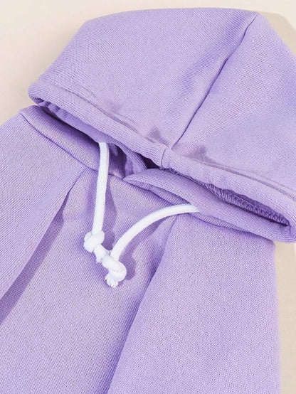 QWINEE Basic Dog Hoodie Sweatshirt Puppy Sweater Warm Cat Costumes Pet Clothes for Chihuahua Puppy Kitten Small Medium Dogs Mauve Purple Large