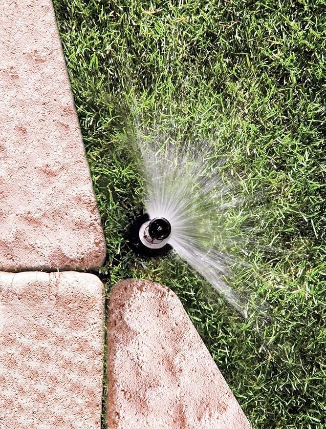 Rain Bird 1802HEVN15 High Efficiency Professional Pop-Up Sprinkler, Adjustable 0° - 360° Pattern, 8' - 15' Spray Distance, 2" Pop-up Height