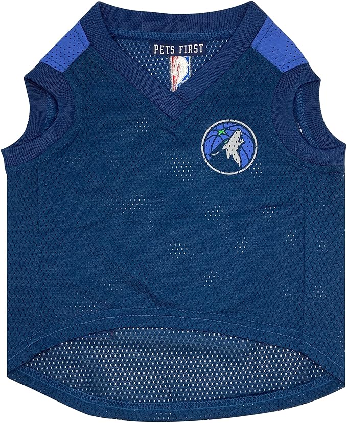 Pets First NBA Minnesota Timberwolves Dog Jersey, X-Small- Tank Top Basketball Pet Jersey