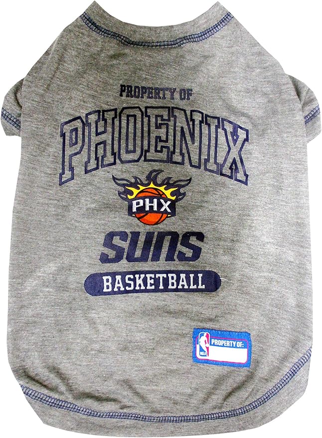 Pets First NBA Licensed Hoodies & T-shirt for Dogs & Cats, Phoenix Suns, X-Small