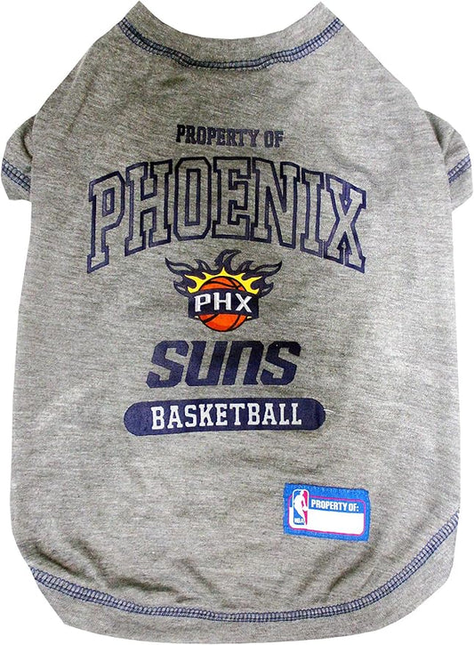 Pets First NBA Licensed Hoodies & T-shirt for Dogs & Cats, Phoenix Suns, Small