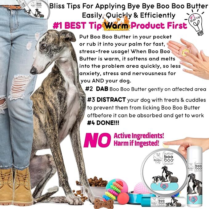 The Blissful Dog Greyhound Boo Boo Butter, 2-Ounce