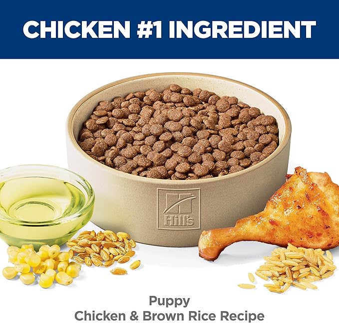 Hill's Science Diet Puppy Dry Dog Food, Chicken & Brown Rice, 15.5 lb. Bag