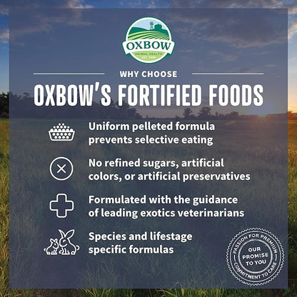 Oxbow Animal Health Organic Bounty Adult Rabbit Food - All Natural Rabbit Pellets - 3 lb.