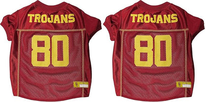 NCAA College University of Southern California Mesh Jersey for Dogs & Cats, XX-Large. Licensed Big Dog Jersey with Your Favorite Football/Basketball College Team (Pack of 2)
