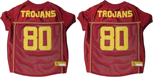 NCAA College University of Southern California Mesh Jersey for Dogs & Cats, XX-Large. Licensed Big Dog Jersey with Your Favorite Football/Basketball College Team (Pack of 2)