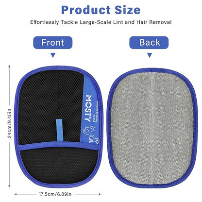 MOSTY Reusable Electrostatic Pet Hair Removal Glove, Magic Brush Pet Hair | for Dogs & Cats, Magic Quick Fur Remover Tool for Sofa, Couch, Carpet Laundry & Car Seats, Must for Pet Owner